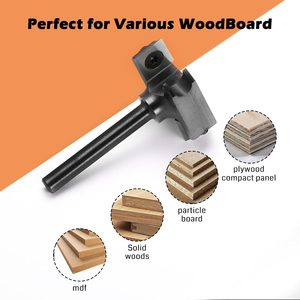 Miaorui 6.35*38.1 * 60l * 2 टी-टाइप स्लॉटिंग बिट मिलिंग कटर स्लॉटिंग बिट मिलिंग कटर-शैली लकड़ी नीचे सफाई राउटर बिट - Product Image 3