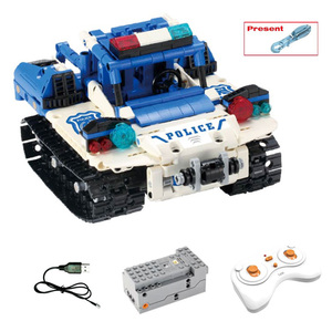 Cada Bộ Gạch Xe Tăng Chiến Đấu Chữa Cháy + Robot Polly C51049W Tự Làm Khối Xây Dựng Điều Khiển Từ Xa 2 Trong 1 2.4G Đồ Chơi Xe Hơi - Product Image 2