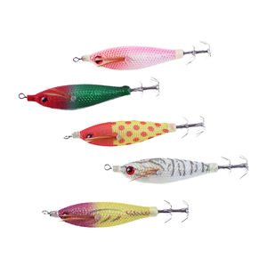 SquidDuke 80mm 5.5g Esca Artificiale Luminosa EGI con Amo Stampato in ABS per Pesca di Gamberi di Legno e <span class=keywords><strong>Seppie</strong></span> - Product Image 1
