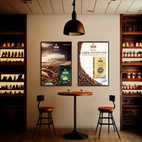 Caja de luz de menú LED ultrafina al por mayor con precio de fábrica póster de lámpara de impresión de doble cara/una cara