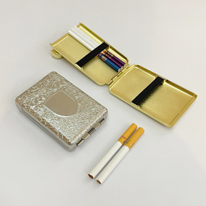 Boîte à cigarettes artisanale en métal haut de gamme moderne personnalisable Logo imprimé cadeau artisanat en métal - Product Image 2