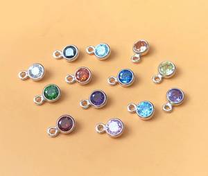 Gp Mỹ 3Mm 4Mm 6Mm Birthstone <span class=keywords><strong>Bezel</strong></span> Drop S925 Bạc 3A <span class=keywords><strong>CZ</strong></span> Zircon Quyến Rũ Cho Đồ Trang Sức Vĩnh Viễn Chuỗi Làm Vòng Cổ Mặt Dây Chuyền - Product Image 2