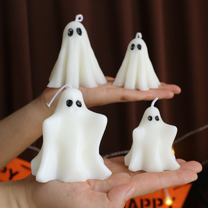 Velas de Halloween con forma de fantasma, de cera de soja mixta, perfumadas, decorativas, para decoración de fiestas en casa. - Product Image 4