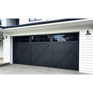 Panneaux <span class=keywords><strong>de</strong></span> <span class=keywords><strong>porte</strong></span> en acier galvanisé mousse isolée noire traditionnelle américaine 16x8 Style <span class=keywords><strong>de</strong></span> <span class=keywords><strong>porte</strong></span> <span class=keywords><strong>de</strong></span> <span class=keywords><strong>grange</strong></span> Prix des portes <span class=keywords><strong>de</strong></span> garage sectionnelles - Product Image 2