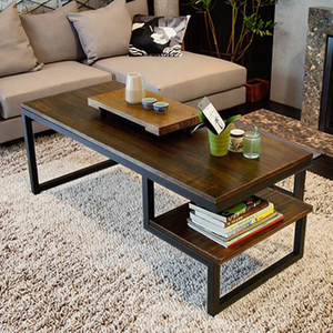 <span class=keywords><strong>Tavolino</strong></span> da Caffè in Ferro Battuto <span class=keywords><strong>Stile</strong></span> <span class=keywords><strong>Industriale</strong></span> per Uso Domestico - Product Image 6