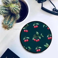 2207 Top 10 des designs de Noël, faible MOQ, station de charge sans fil pour téléphone portable, forme ronde