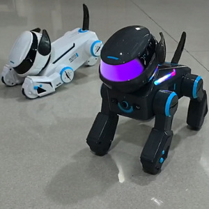 หุ่นยนต์สุนัข AiJH Ai Smart Dog Rc หมุนตีลังกา ทำท่าตั้งหัวลง พร้อมไฟ LED ของเล่นหุ่นยนต์สุนัขอัจฉริยะสำหรับเด็ก - Product Image 3
