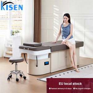 Table de lavage de cheveux Kisen Europe Warehouse avec spa, fumigation et circulation d'eau – Table de salon de qualité supérieure en promotion - Product Image 1