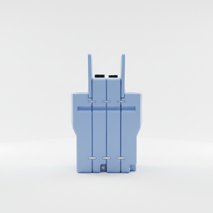 Lavabo extérieur moderne en plastique, montage monotrou, ovale, 2 réservoirs d'eau (dont un réservoir d'évacuation), facile <span class=keywords><strong>à</strong></span> nettoyer, capacité 65L, modèle bas. - Product Image 2