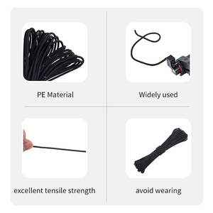 SPG Bogenschießen Bogensehnen-D-<span class=keywords><strong>Loop</strong></span>-Seil 3m Haken Compoundbogen-Saitenwickelfaden Schnalle Jagd-Auslöser Verstellbares Zubehör - Product Image 5