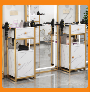Chariot de Barbier Multifonctionnel pour Salon de Coiffure, Style Minimaliste et Moderne, avec Roues – Tendance et Ventes Flash - Product Image 3