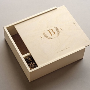 Wholesale Factory price custom logo design wood box for wine package