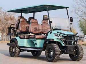 Voiturette de golf électrique 3-4 places 48V 72V Lithium avec éclairage LED, quatre roues, double rangée, certifiée CE, 30 km/h, pour utilisation sur les terrains de golf - Product Image 3