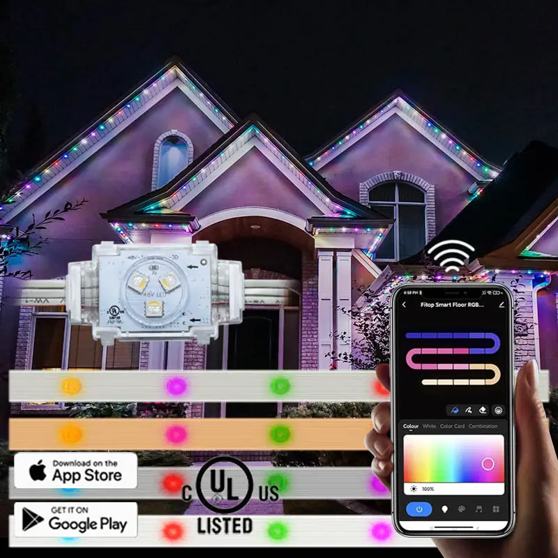 Led Rgbw Controller Jelly Fish Led Light Home Kerst Verlichting Permanente Soffit Track Licht Pixel Point