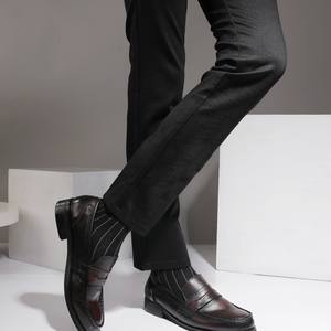 Zapatos de Cuero Transpirables con Plantilla Acolchada y Suela Flexible, Zapatos de Moda para Hombre, Zapatos Casuales - Product Image 5