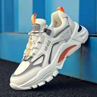 Chaussures de sport confortables pour hommes, design simple et coloré, lacées, tendance, pour la course à pied, chaussures décontractées, directement de l'usine