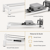 Nouvelle Conception 2026 – Machine de Pilates Reformer Multifonctionnelle Réglable en Alliage d'Aluminium Blanc pour Équipement de Studio à Domicile