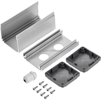 Boîte de contrôle en aluminium pour interrupteur à bouton-poussoir en métal 16/19/22mm étanche 1-5 trous