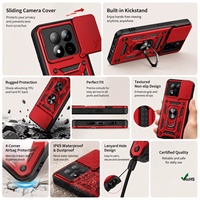 Étui de protection pour téléphone Redmi Note15/14/12 Pro 5G avec protection coulissante de l'objectif et anti-traces de doigts Fundas Carcasa