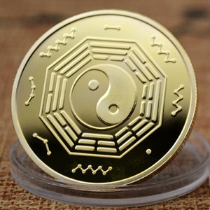 Medaglia di monete Commemorative placcate in oro 24k la tigre bianca delle quattro antiche bestie sacre cinesi - Product Image 2