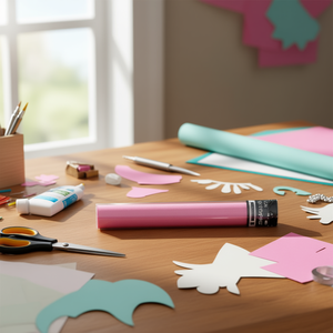 Carta Crespa Ilan 50x200 Cm Rosa Chiaro Per Lavori Artigianali - Product Image 3