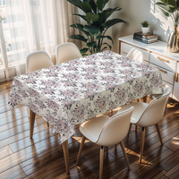 Nappe à carreaux rectangulaire RNPT, couverture de table en PVC pour cuisine, salle à manger, maison