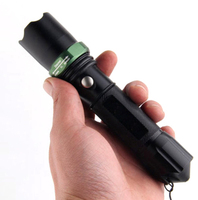 Lampe torche tactique de défense personnelle, rechargeable, en alliage d'aluminium, multifonctionnelle