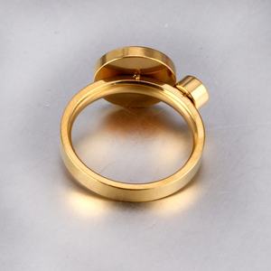 Anillo de Joyería de Moda para Hombre y Mujer, Chapado en Oro con Diamante Negro y Circonita Cúbica - Product Image 6
