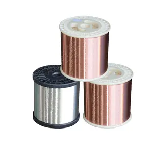 Chinese Supplier 0.08mm-4.0mmCopper Wound Steel Wire Copper Clad Copper Wire CCC