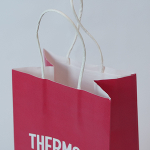 ถุงกระดาษเคลือบสีขาวพร้อมปั๊มโลโก้แบบนูน/แบบจม ปกแข็ง - Product Image 4