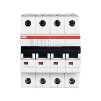 Disjoncteur miniature authentique ABB S204-C20 quadrupolaire 20A C-Trip 6kA 400V courant alternatif, protection thermomagnétique fixe DIN