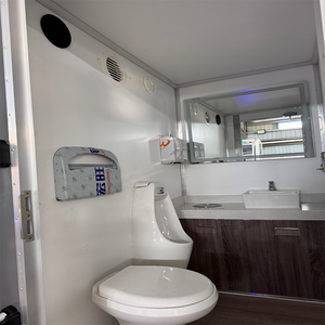 <span class=keywords><strong>Toilettes</strong></span> <span class=keywords><strong>publiques</strong></span> modernes en acier, portables, de luxe, à 4 stations, automatiques et autonettoyantes, pour usage extérieur - Product Image 6
