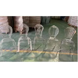 Hotel Wedding Banquet Modern Clear Chiavari plastic acrylic desk Chair