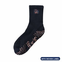 Chaussettes de sport unisexes en tissu éponge antidérapantes pour Pilates, yoga, basketball, football, avec logo personnalisé OEM, vente en gros pour les sports