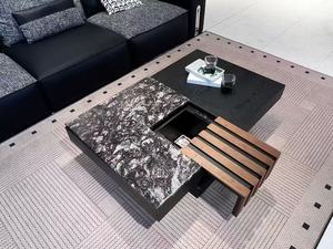 Tavolino da Caffè Rettangolare Innovativo in Stile Antico, Lusso Leggero, Moderno e Minimalista, con <span class=keywords><strong>Spazio</strong></span> di Archiviazione per Soggiorno e <span class=keywords><strong>Casa</strong></span> - Product Image 6