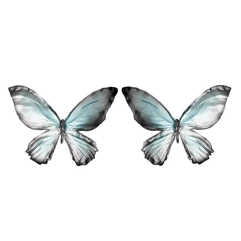One pair of Premium Flash Butterfly (Aqua Blue)