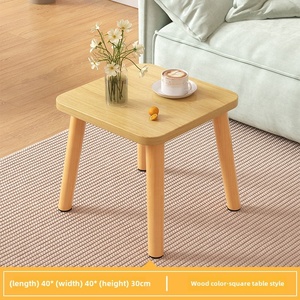 Bàn cạnh nhỏ hình vuông bằng gỗ MDF chắc chắn, dùng cho nhà ở hoặc ban công, thiết kế bàn cà phê đơn giản sang trọng, tủ gỗ để cạnh ghế <span class=keywords><strong>sofa</strong></span> - Product Image 2