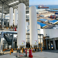 Réservoir de stockage cryogénique de GNL XUANYANG conforme à la norme ASME, 50 m, matériaux Q345R/SS30408, cuve à pression horizontale pour le remplissage de GNL