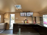 Nouvelle remorque de camion de restauration mobile de 14 pieds pour la vente de crème glacée, avec fibre de verre personnalisable, à vendre