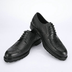 Nouvelles chaussures de ville et Richelieu pour hommes, de luxe, en cuir d'autruche fait main, de style italien, sur mesure et de haute qualité - Product Image 5