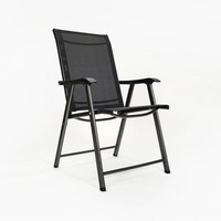 Ensemble de meubles de patio en métal pliable Oeytree chaise de plage de jardin avec parapluie pour les loisirs
