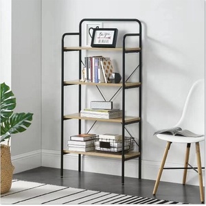 Estantería de almacenamiento de 6 niveles, tablero de madera <span class=keywords><strong>con</strong></span> marco de Metal, estante multifuncional para baño/sala de estar/entrada/dormitorio - Product Image 2