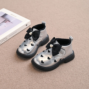 Stivali per bambini autunno inverno stivali corti per ragazze <span class=keywords><strong>con</strong></span> Pattern a forma di cuore e <span class=keywords><strong>scarpe</strong></span> da bambina alla moda <span class=keywords><strong>con</strong></span> fiocco - Product Image 6