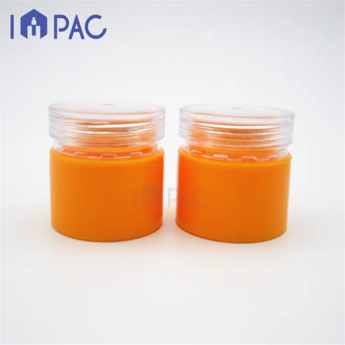 Cosmetische ronde oranje kleine leuke cosmetische jar voor lippenbalsem verpakking 5g