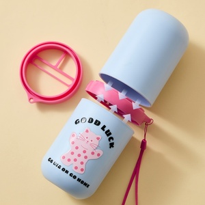 Plastic Travel Toothbrush <b>Holder</b> Sealed <b>Toothpaste</b> Container for Bathroom Use Travel Storage Box with Double Mouthwash Cup - Product Image 3