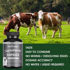 Cápsula de lactoferrina y calostro para gatos y perros, soporte de fórmula personalizada, protección contra enfermedades - Product Image 4