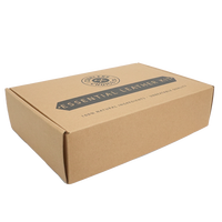 Boîte d'emballage en carton kraft gris avec logo, personnalisable en gros, imprimée sur mesure pour jouets pour animaux, vente en gros, fournitures pour animaux, abonnement, cadeau, envoi postal
