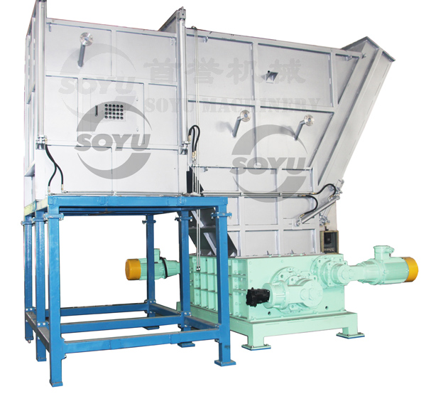 Solid Waste single shaft Shredder for recycling