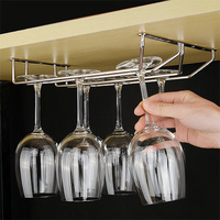 Porte-bouteilles mural en métal/acier inoxydable de conception professionnelle sur mesure, porte-verres à vin suspendu pour les voyages