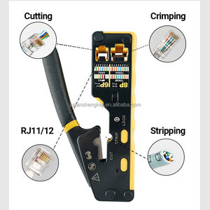 8p/6p Cat3 Cat5e Cat6 için çok fonksiyonlu ağ kablosu RJ45 sıkma aracı - Product Image 2